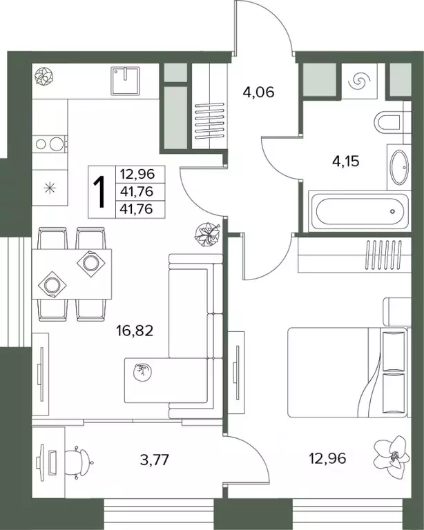 2-к кв. Московская область, Серпухов  (41.76 м) - Фото 1
