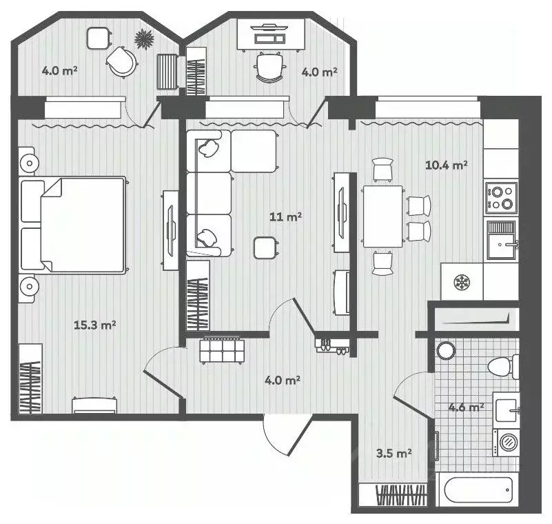 2-к кв. Приморский край, Надеждинский район, пос. Тавричанка  (52.8 м) - Фото 1