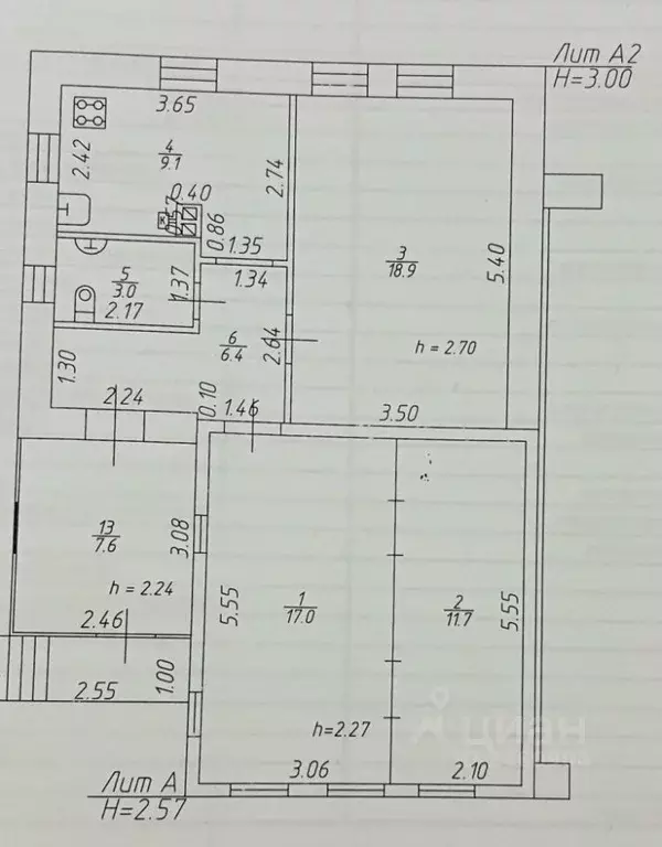 Дом в Татарстан, Казань ул. Челюскина (73 м) - Фото 2