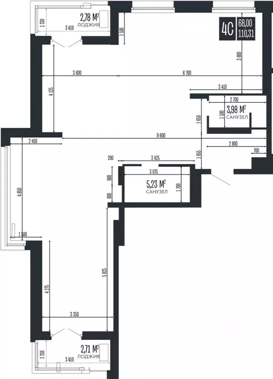 4-к кв. Алтайский край, Барнаул Опера Резиденс жилой комплекс, БС3 ... - Фото 1