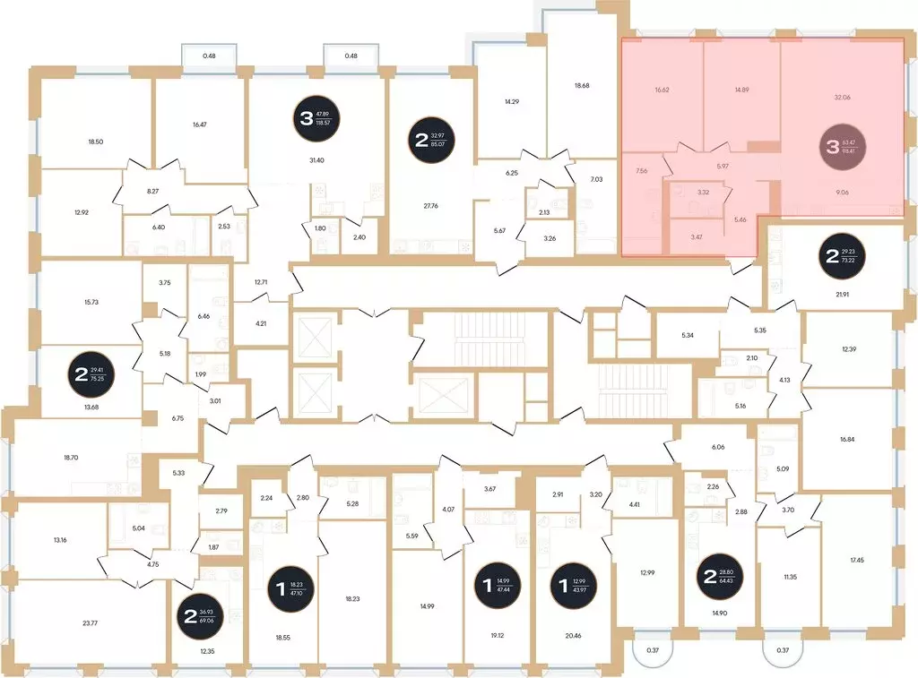 3-комнатная квартира: Уфа, улица Рихарда Зорге, 73/1 (98.7 м) - Фото 1