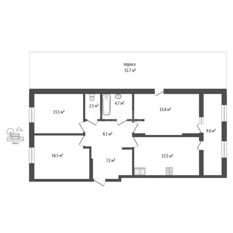 3-к кв. Тюменская область, Тюмень ул. Павла Никольского, 10 (146.3 м) - Фото 1