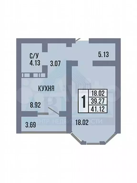 1-к. квартира, 42 м, 14/17 эт. - Фото 0