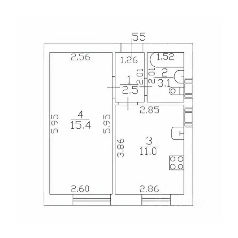 1-к кв. Санкт-Петербург пос. Шушары, Московское ш., 256к5 (32.0 м) - Фото 1