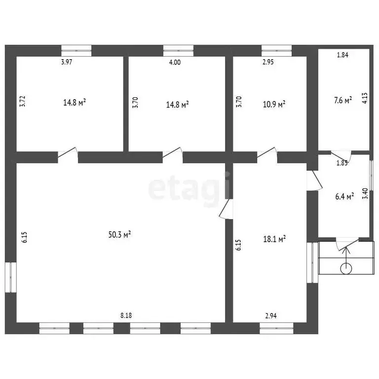 Дом в Тюмень, микрорайон Нефтяников, Центральная улица (122.8 м) - Фото 1