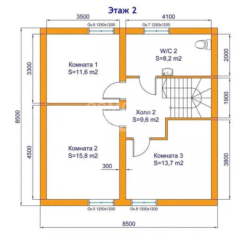 Дом в Бронницы, Заречная улица, 13 (121.4 м) - Фото 2