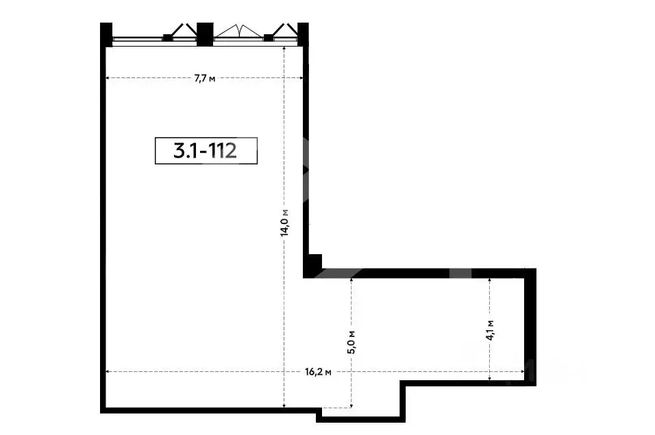 Помещение свободного назначения в Москва БК Прокшино тер., 3 (147 м) - Фото 2