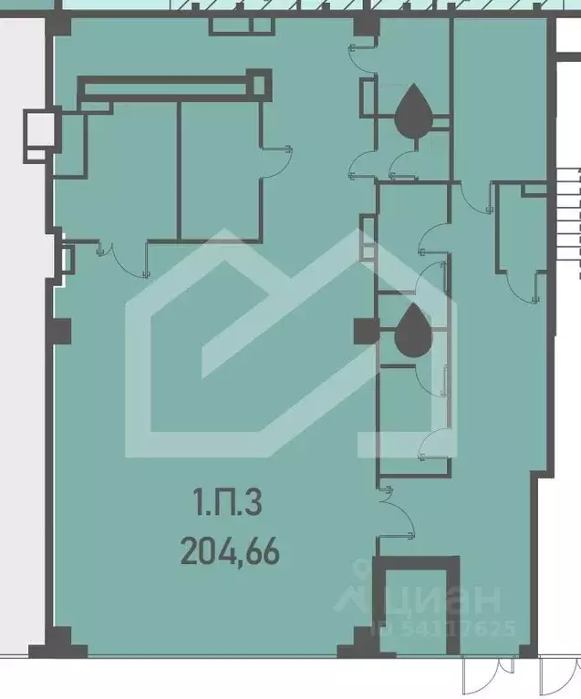Помещение свободного назначения в Москва Складочная ул., 6С36 (205 м) - Фото 2