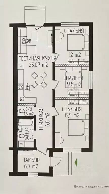 Дом в Челябинская область, Магнитогорск ул. Екатерининская (85 м) - Фото 2