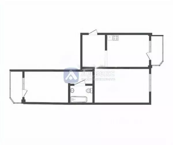 2-к кв. Тюменская область, Тюмень Пролетарская ул., 102к2 (68.8 м) - Фото 2
