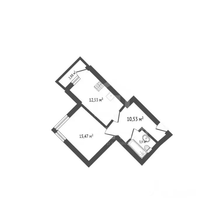 1-к кв. Санкт-Петербург Кондратьевский просп., 62к2 (44.0 м) - Фото 2