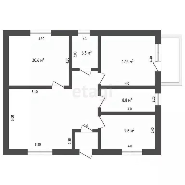 Дом в Ростовская область, Мясниковский район, Краснокрымское с/пос, ... - Фото 2