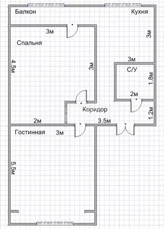 2-к кв. Дагестан, Дербент просп. Агасиева, 10 (54.0 м) - Фото 2