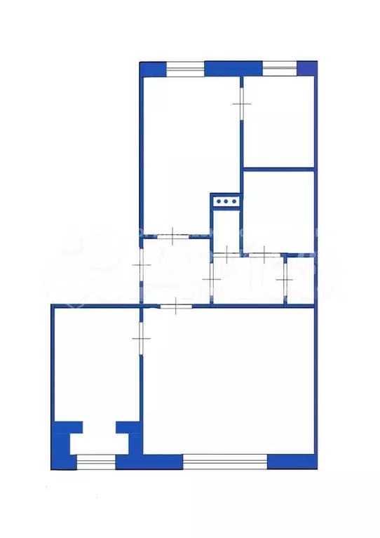 3-к. квартира, 67,5 м, 2/5 эт. - Фото 0