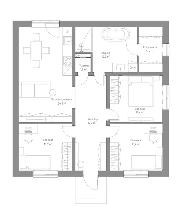 Дом в Хакасия, Усть-Абаканский район, пос. Тепличный ул. Енисейская ... - Фото 2