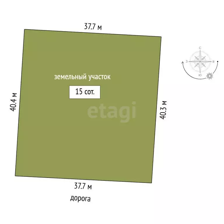 Участок в Тюменский муниципальный округ, ДНТ Янтарное, Центральная ... - Фото 1