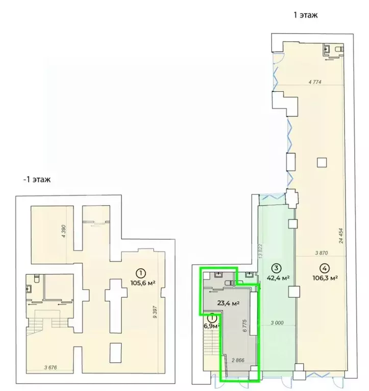 Помещение свободного назначения в Москва Большой Сухаревский пер., ... - Фото 2