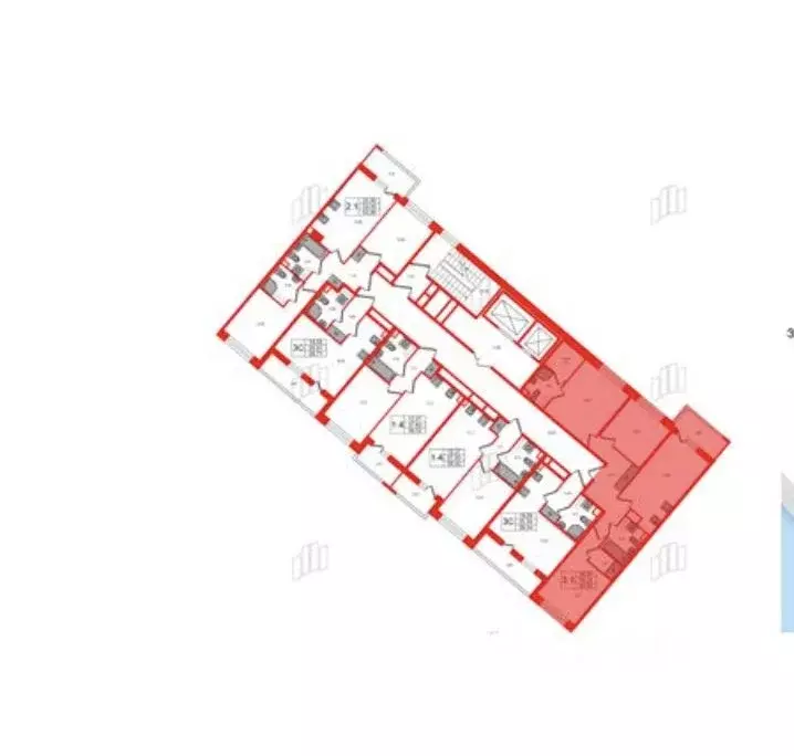 3-к кв. Санкт-Петербург ул. Ультрамариновая, 5 (78.24 м) - Фото 1