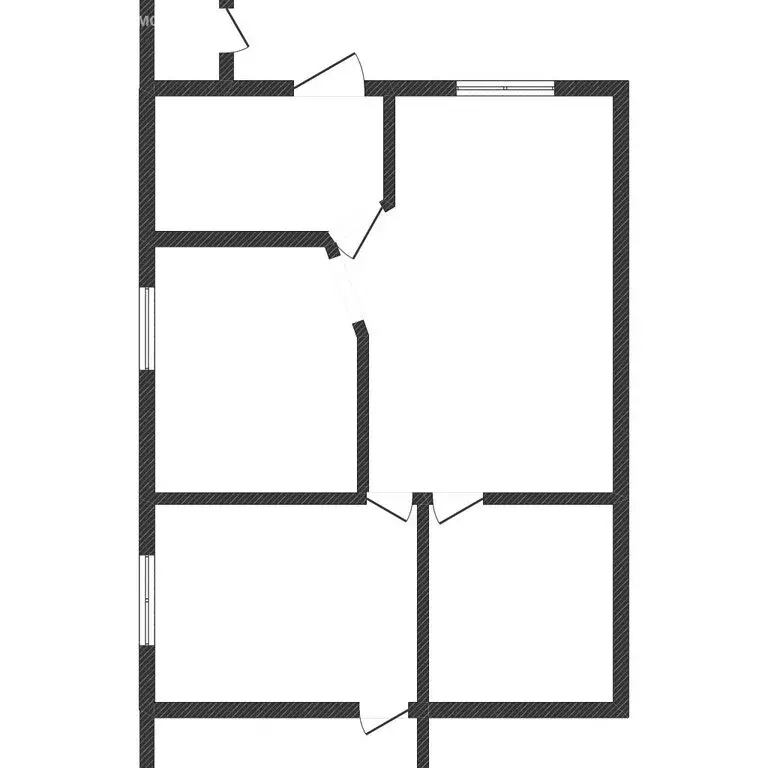 2-комнатная квартира: Вейделевка, улица Мира, 79 (53.8 м) - Фото 1