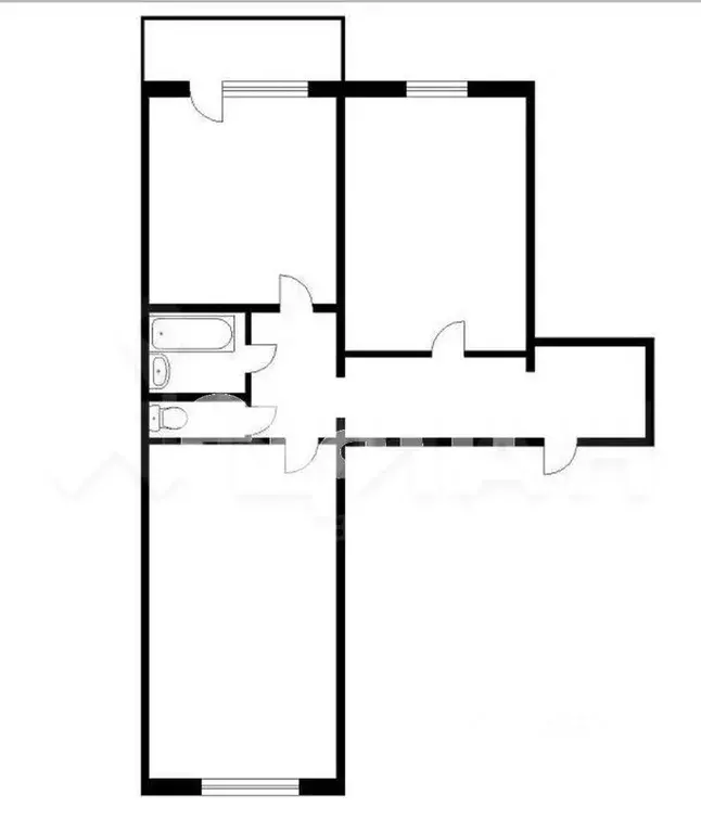 2-к кв. Кемеровская область, Новокузнецк ул. Звездова, 22Б (51.0 м) - Фото 1