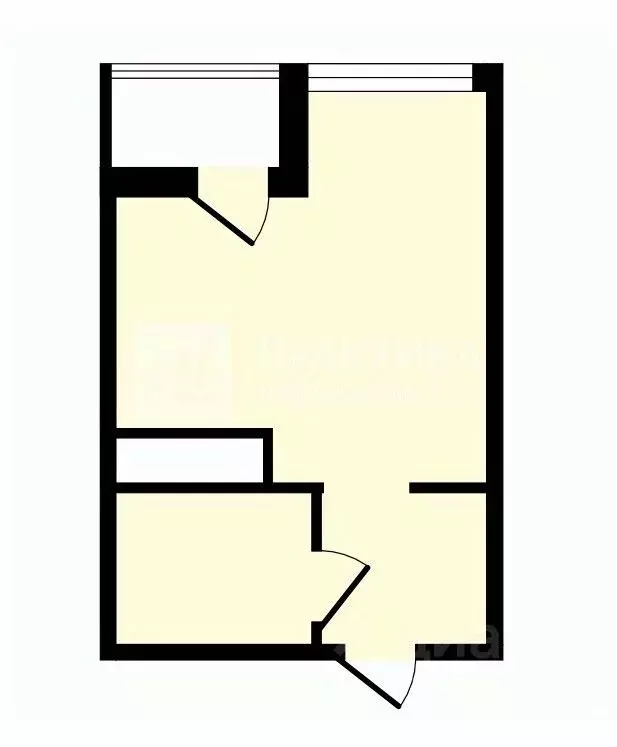 Студия Москва ул. Харлампиева, 48к1 (28.0 м) - Фото 2