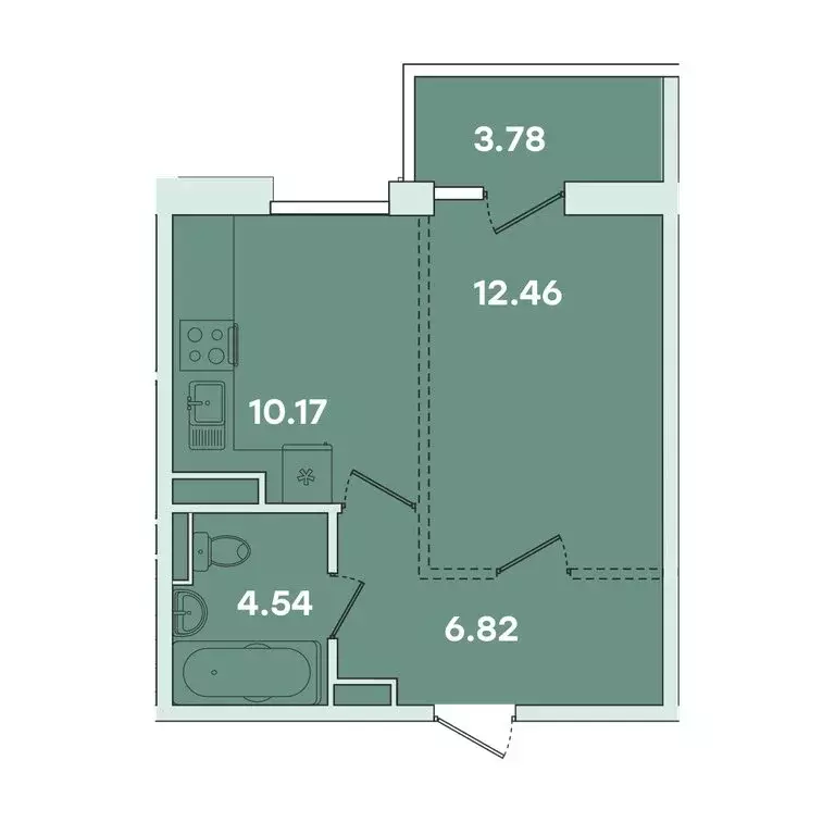 1-комнатная квартира: Иркутск, улица Петрова, 16 (37.75 м) - Фото 0