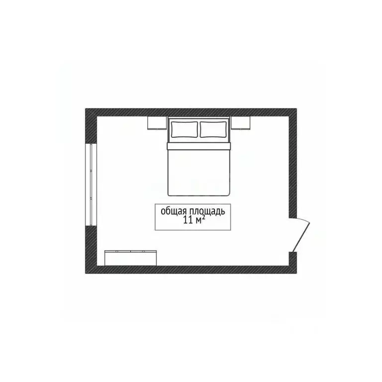 Комната Новосибирская область, Новосибирск Колхидская ул., 1 (10.9 м) - Фото 2