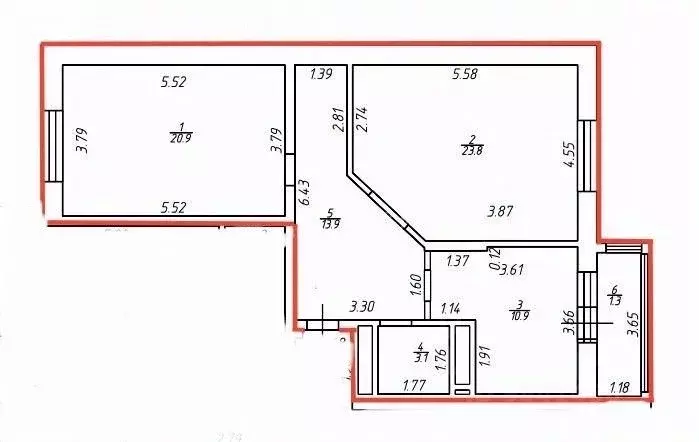 3-к кв. Татарстан, Казань ул. Четаева, 14Ак2 (77.0 м) - Фото 1