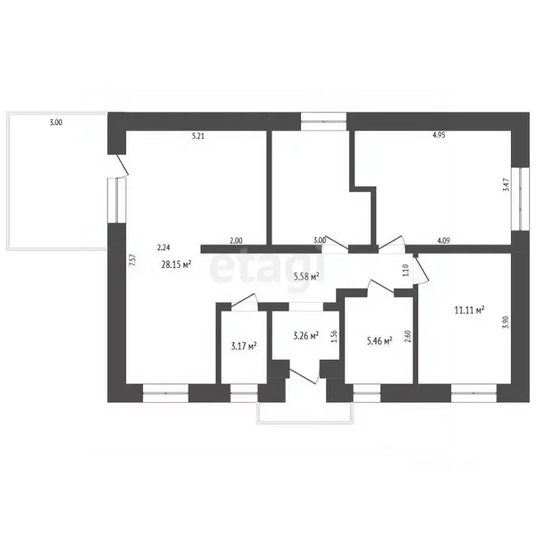 Дом в Свердловская область, Тугулым пгт ул. Лесная (82 м) - Фото 2