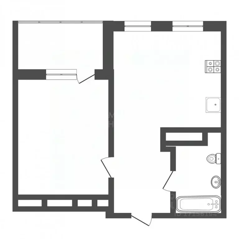 1-к кв. Тюменская область, Тюменский муниципальный округ, д. Дударева ... - Фото 2