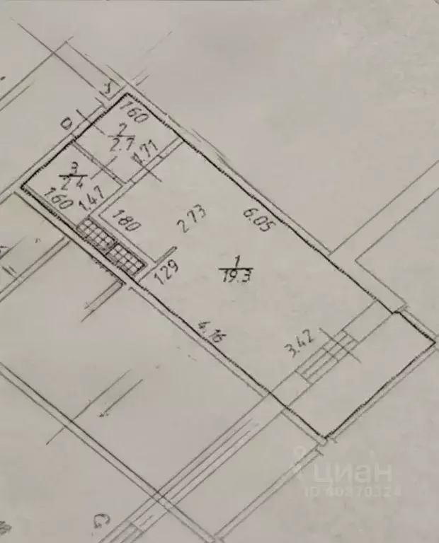Студия Санкт-Петербург Мебельная ул., 19К2 (24.4 м) - Фото 2