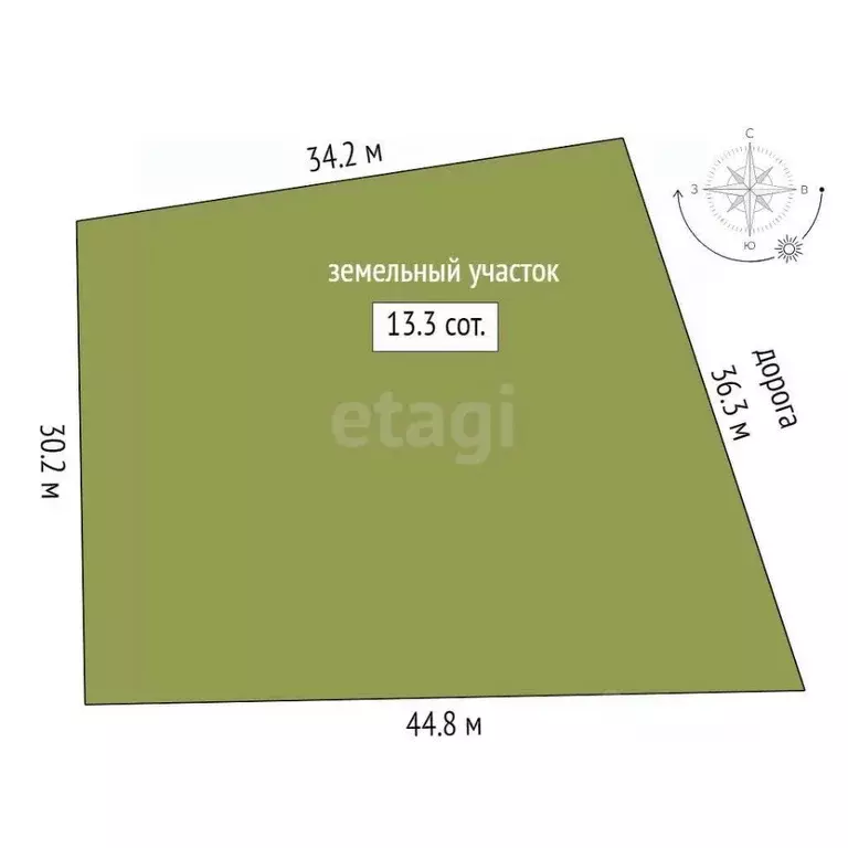 Участок в Тюменская область, Тюменский муниципальный округ, д. ... - Фото 1