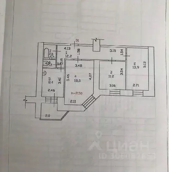 3-к кв. самарская область, тольятти спортивная ул, 18 (69.0 м) - Фото 1