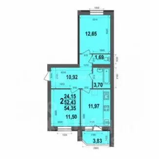 2-к кв. Владимирская область, Ковров ул. 9 Мая, 8 (54.35 м) - Фото 1