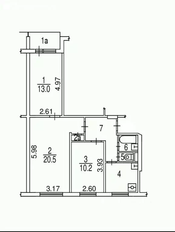 3-комнатная квартира: Москва, шоссе Энтузиастов, 100к6 (61.2 м) - Фото 1