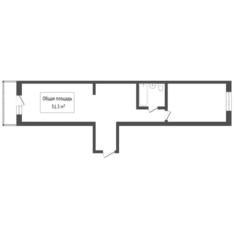 2-комнатная квартира: Томск, улица Любы Шевцовой, 15 (51 м) - Фото 1