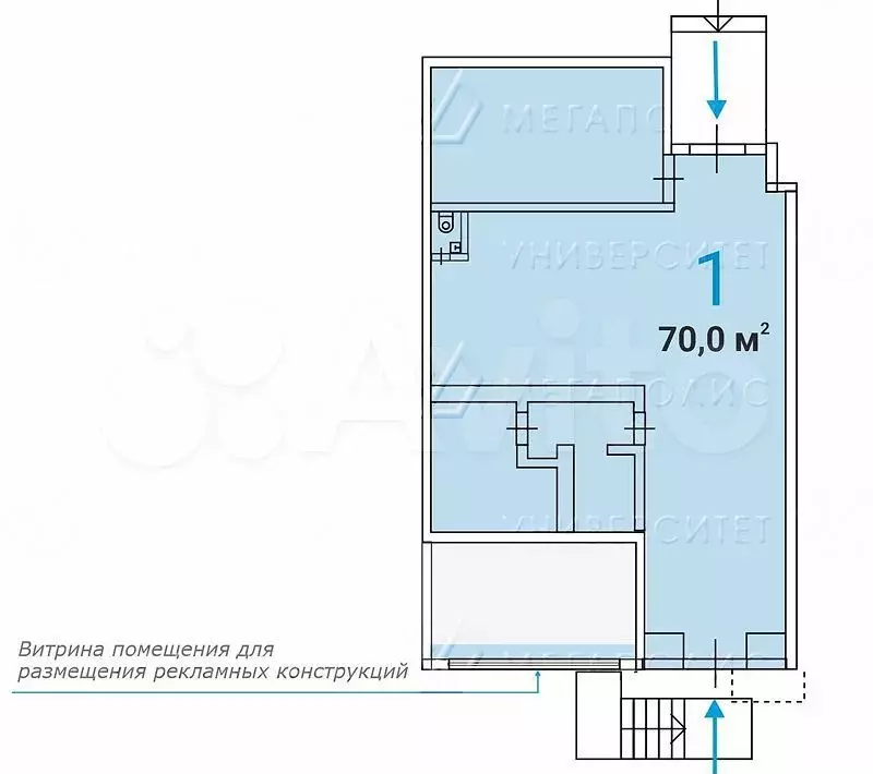 Помещение свободного назначения 70 м - Фото 0