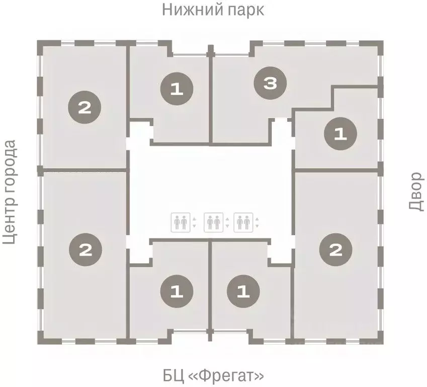 2-к кв. Липецкая область, Липецк пл. Петра Великого, 1 (96.76 м) - Фото 1