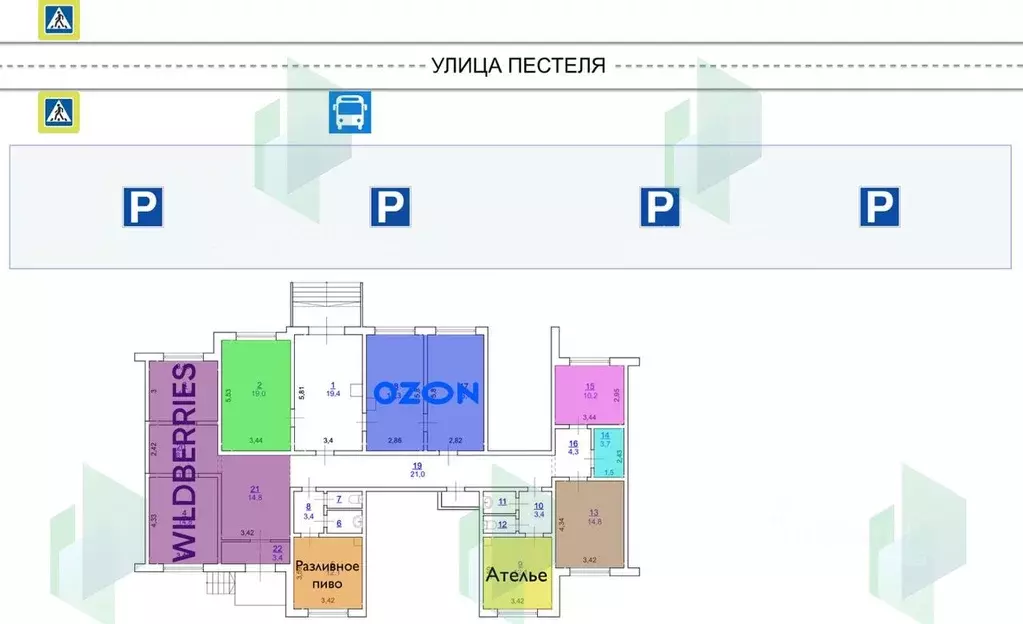 Помещение свободного назначения в Москва ул. Пестеля, 6 (3 м) - Фото 2