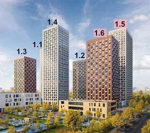 1-к кв. Москва Кавказский Бульвар 51 жилой комплекс, 1.5 (19.9 м) - Фото 1