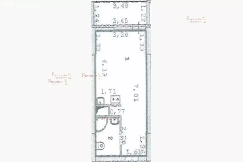 Квартира-студия: Екатеринбург, Рощинская улица, 31 (22 м) - Фото 0