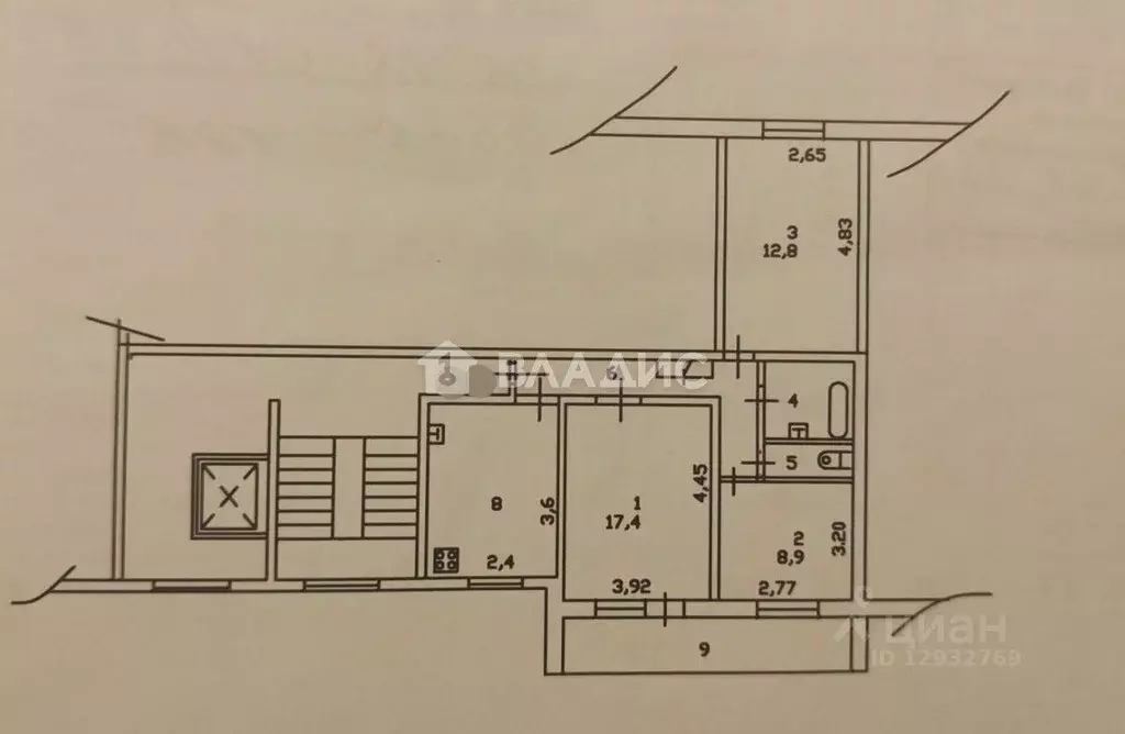3-к кв. Пензенская область, Пенза ул. Карпинского, 32А (60.7 м) - Фото 2