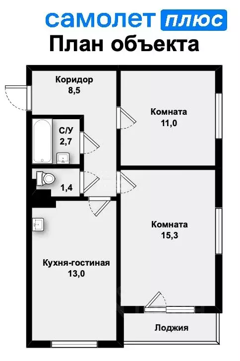 2-к кв. Свердловская область, Екатеринбург муниципальное образование, ... - Фото 1