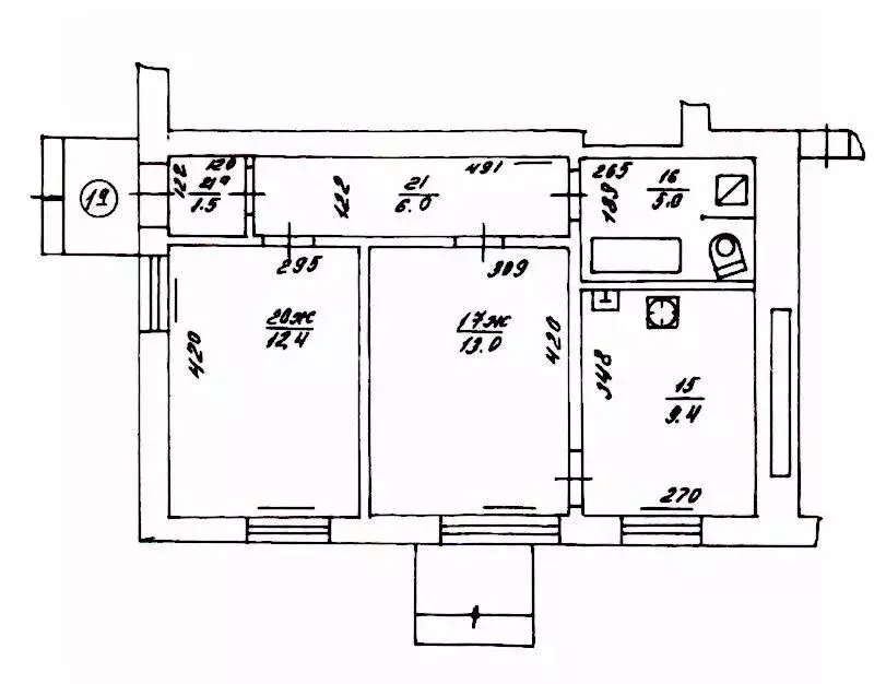 2-к кв. Калининградская область, Калининград ул. Лейтенанта Яналова, 6 ... - Фото 1