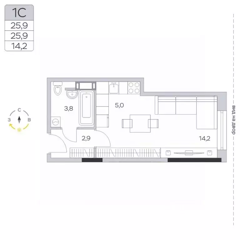 Студия Московская область, Мытищи городской округ, д. Пирогово ул. ... - Фото 1
