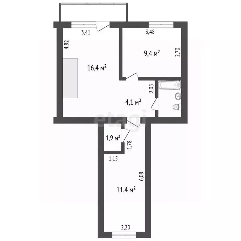 4-к кв. Челябинская область, Троицк ул. Имени Л.Н. Толстого, 2А (80.0 ... - Фото 2