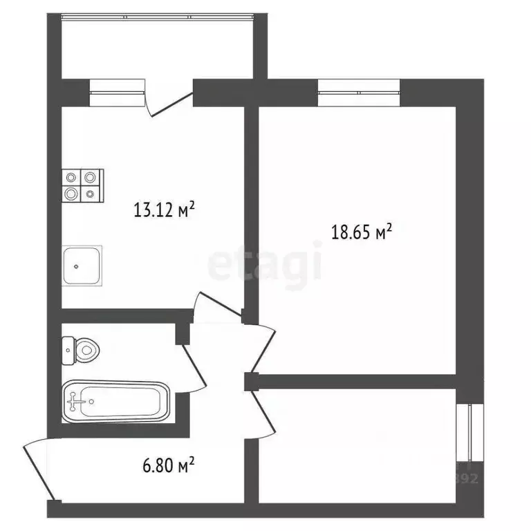2-к кв. Вологодская область, Вологда ул. Космонавта Беляева, 32к3 ... - Фото 1