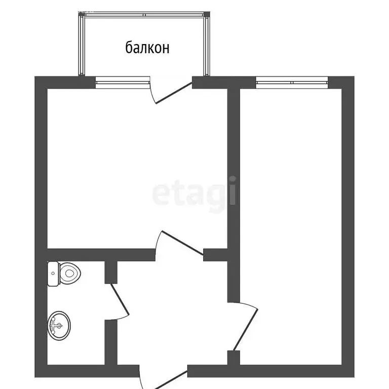 Офис (37 м) - Фото 1