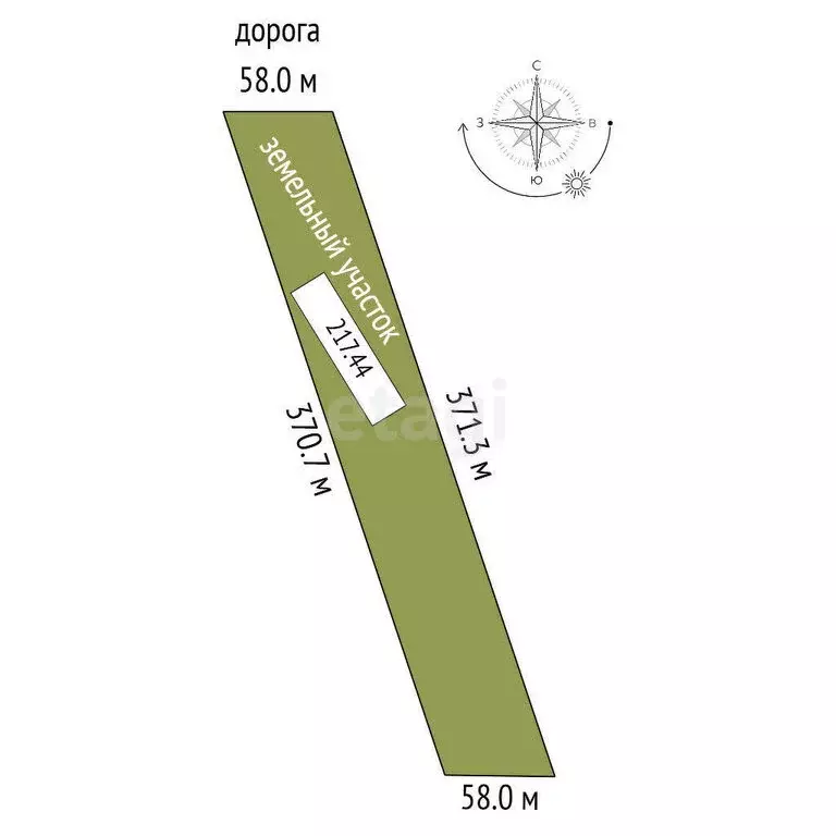 Участок в Симферопольский район, Трудовское сельское поселение, село ... - Фото 1