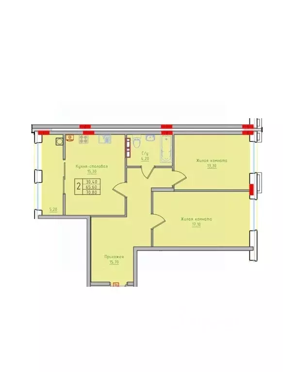 2-к кв. Ставропольский край, Невинномысск ул. Имени Героя России ... - Фото 1